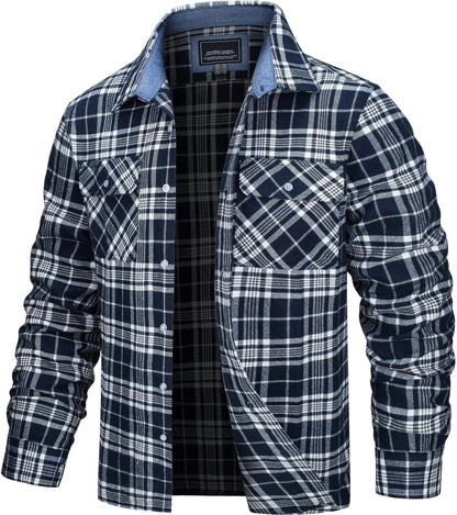 Cotton Plaid Flannel Lumberjack Shirt