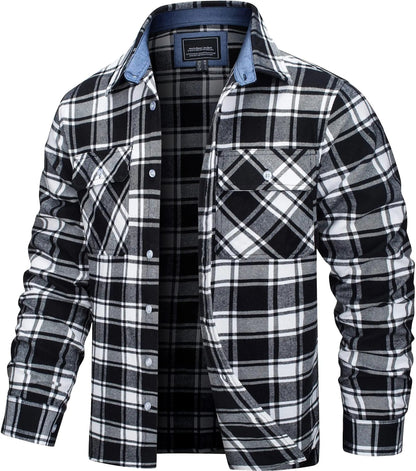 Cotton Plaid Flannel Lumberjack Shirt