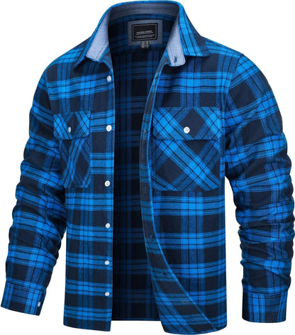 Cotton Plaid Flannel Lumberjack Shirt